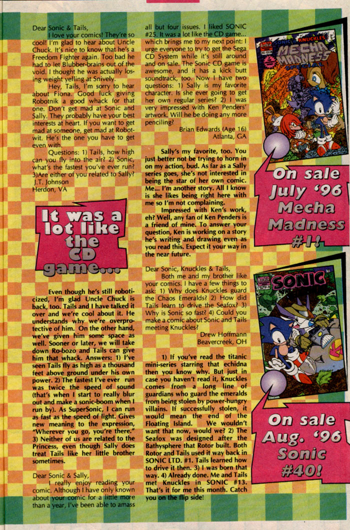 Sonic - Archie Adventure Series October 1996 Page 28